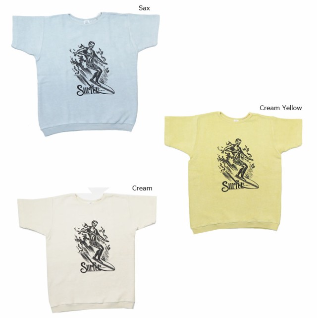 ウェアハウス WAREHOUSE 半袖 スウェットTシャツ SURFER 4078の ウェアハウス WAREHOUSE 半袖 スウェットTシャツ SURFER 4078の