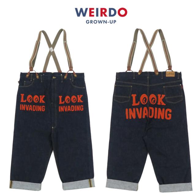 WEIRDO ウィアード スーパービッグサイズ 48インチ デニム ピエロ パンツ LOOK INVADING ジーンズ WRD5306 GLAD HAND グラッドハンド 【2025年秋冬新作】