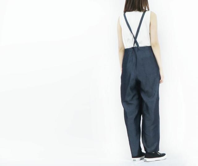 ジョンブル JOHNBULL ラップ サロペット インディゴ レディース ZP260_3