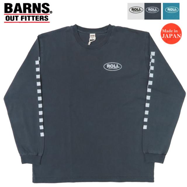 バーンズ BARNS 長袖 HOT-SHOT プリント Ｔシャツ ROLL BR-25121【2025年春夏新作】