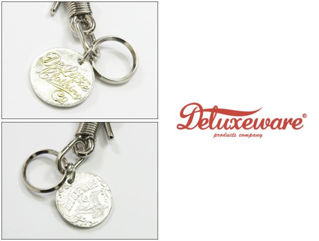 デラックスウェア DELUXEWARE 手彫り K18金刺し ロゴプレート キーフック 真鍮/銀 DLF-003_2