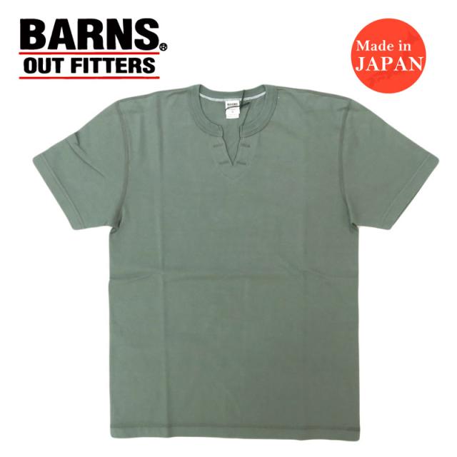 バーンズ BARNS STANDARD COZUN キーネック 半袖 Tシャツ 2025年限定カラー BR-8147
