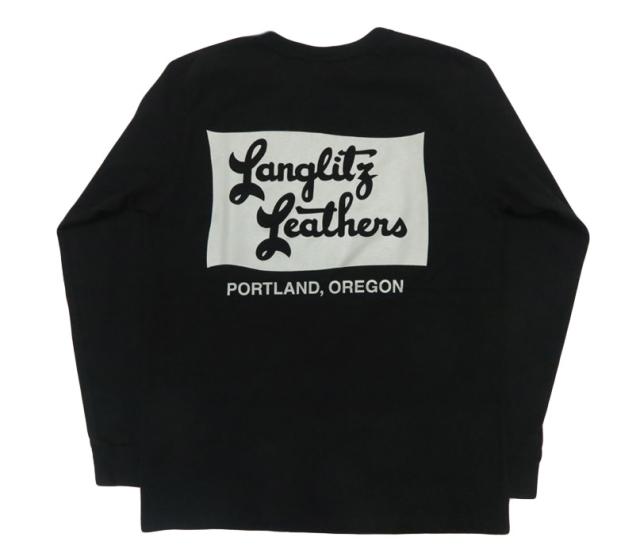 ラングリッツレザーズ Langlitz Leathers 長袖 Tシャツ ロゴプリント 日本製 LLC-004 TYPE-A　Flag_1