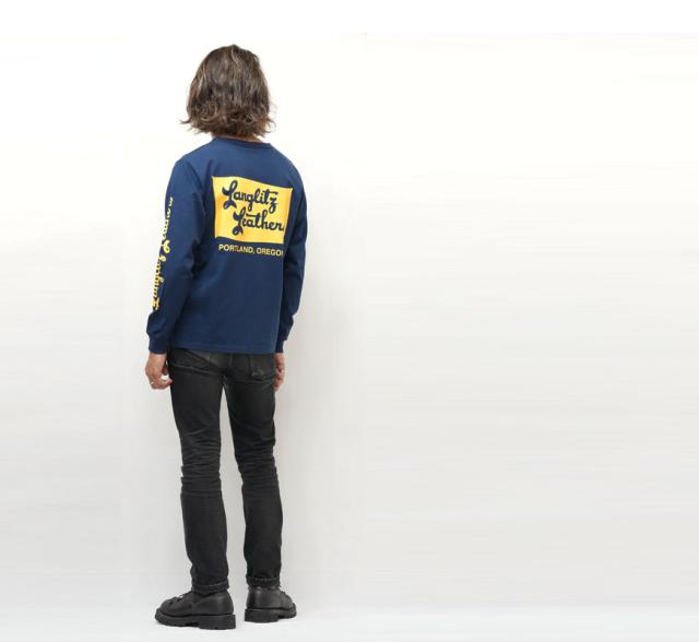ラングリッツレザーズ Langlitz Leathers 長袖 Tシャツ ロゴプリント 日本製 LLC-004 TYPE-A　Flag_10