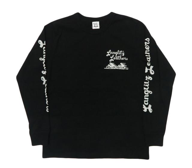 ラングリッツレザーズ Langlitz Leathers 長袖 Tシャツ ロゴプリント 日本製 LLC-004 TYPE-A　Flag_2