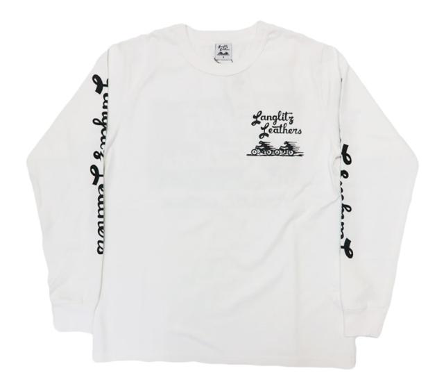 ラングリッツレザーズ Langlitz Leathers 長袖 Tシャツ ロゴプリント 日本製 LLC-004 TYPE-A　Flag_4