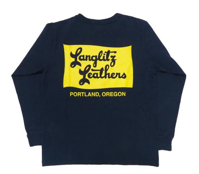 ラングリッツレザーズ Langlitz Leathers 長袖 Tシャツ ロゴプリント 日本製 LLC-004 TYPE-A　Flag_5