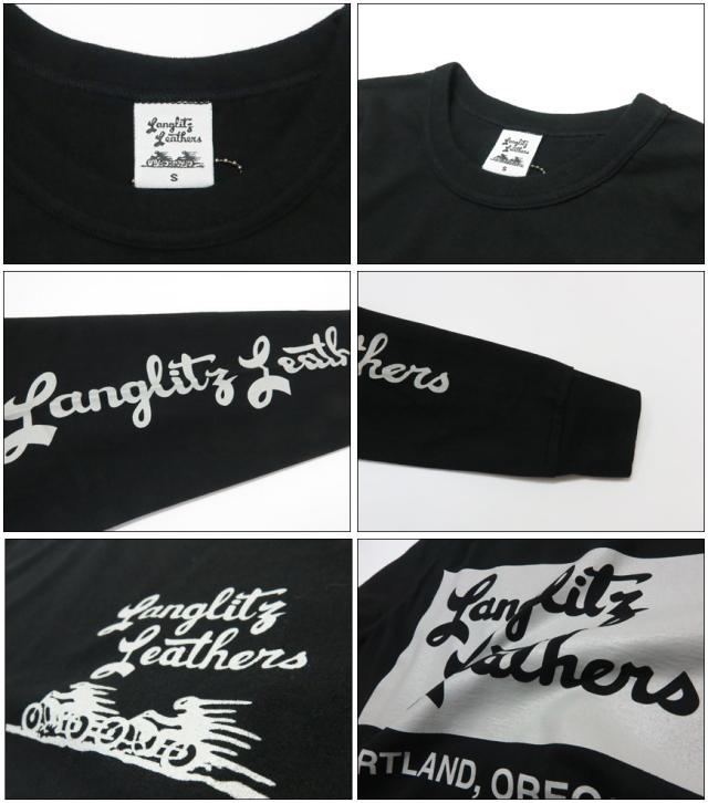 ラングリッツレザーズ Langlitz Leathers 長袖 Tシャツ ロゴプリント 日本製 LLC-004 TYPE-A　Flag_8