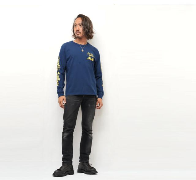 ラングリッツレザーズ Langlitz Leathers 長袖 Tシャツ ロゴプリント 日本製 LLC-004 TYPE-A　Flag_9