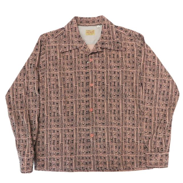 Style Eyes スタイルアイズ ダイヤ柄 長袖 コーデュロイスポーツシャツ Mid 1950s Style Corduroy Sports Shirt “DIAMOND” SE29571 【2025年秋冬新作】