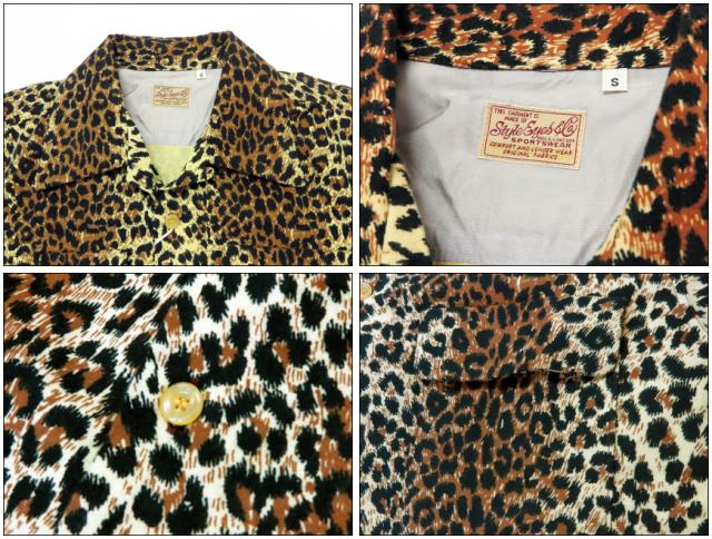 Style Eyes スタイルアイズ レオパード柄 長袖 フランネルスポーツシャツ Mid 1950s Style Flannel Sports Shirt “LEOPARD” SE29575 【2025年秋冬新作】