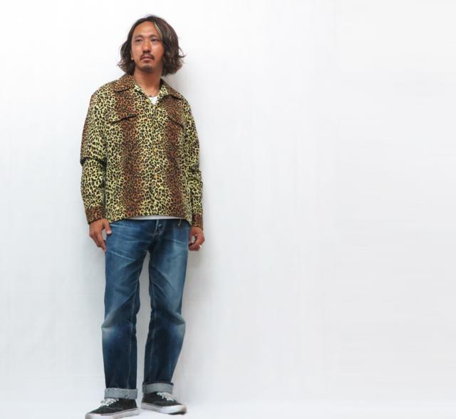 Style Eyes スタイルアイズ レオパード柄 長袖 フランネルスポーツシャツ Mid 1950s Style Flannel Sports Shirt “LEOPARD” SE29575 【2025年秋冬新作】