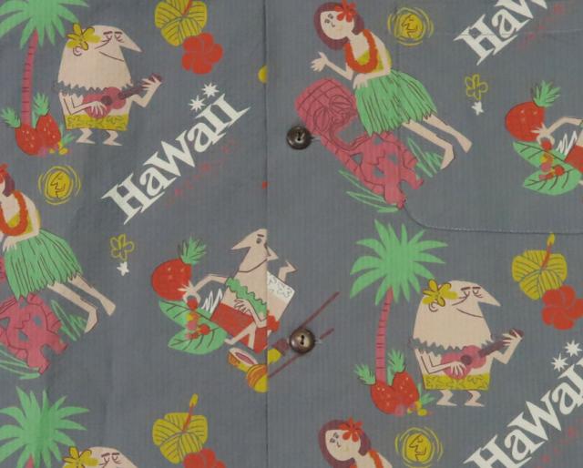 サンサーフ SUN SURF 半袖 コットンシアサッカー ハワイアンシャツ TRIP TO HAWAII by 柳原良平 with MOOKIE SS39537_5