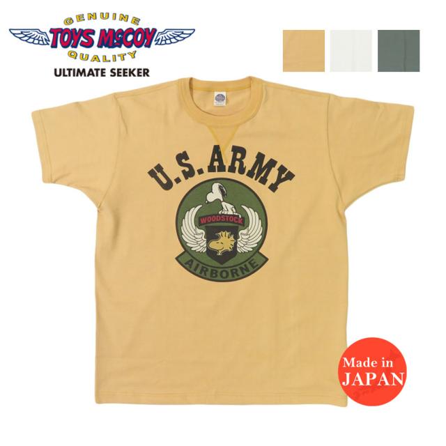 トイズマッコイ   TOYS McCOY スヌーピーT SNOOPY TEE “U.S. ARMY AIRBORNE SUBDUED”