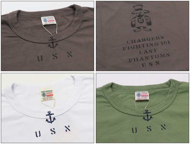バズリクソンズ BUZZ RICKSON'S 長袖 Tシャツ プリント FIGHTING 161  MADE IN USA BR68830の通販は