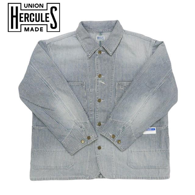 UNION HERCULES MADE ユニオン ヘラクレス メイド チョアジャケット ユーズドウォッシュ ヒッコリー by JOHNBULL ジョンブル HE251L01-211【2025年秋冬新作】