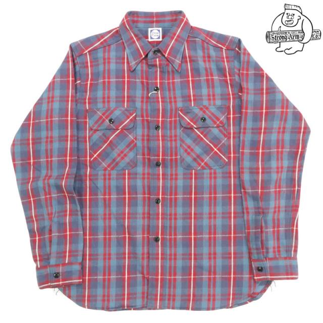 John Gluckow ジョングラッコー 長袖 フランネルシャツ The Ancient Flannel JG-06-2 C柄 WAREHOUSE ウエアハウス 【2025年秋冬新作】