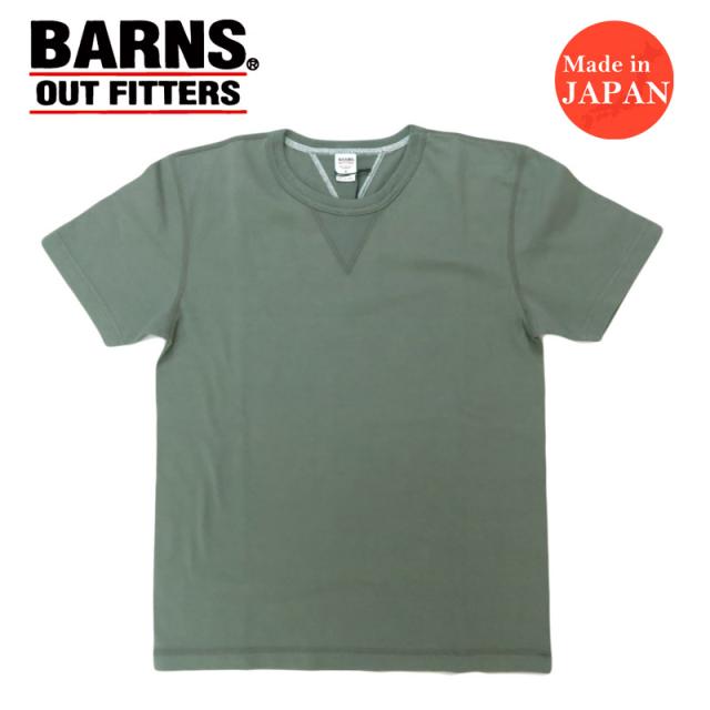 バーンズ BARNS STANDARD COZUN 両Vガゼット 半袖 Tシャツ 2025年限定カラー BR-8145