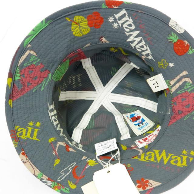 サンサーフ SUN SURF コットンシアサッカー ハット “TRIP TO HAWAII” by 柳原良平 with MOOKIE SS02845_5