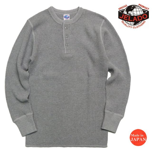 JELADO ジェラード メガ サーマル ヘンリーネック 長袖 Tシャツ カットソー ソルト&ペッパー AB94236S