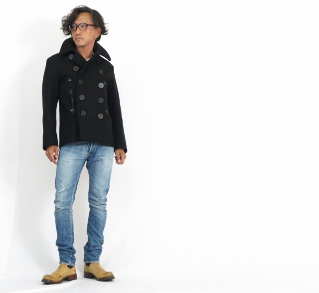 バズリクソンズ Buzz Rickson's ピーコート WOOL MELTON BLACK 36oz