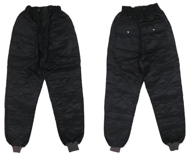 バズリクソンズ Buzz Rickson's ブラック キルティング ナイロン パンツ CWU-9/P LINER TROUSERS ウィリアムギブソン William Gibson BR42413_1