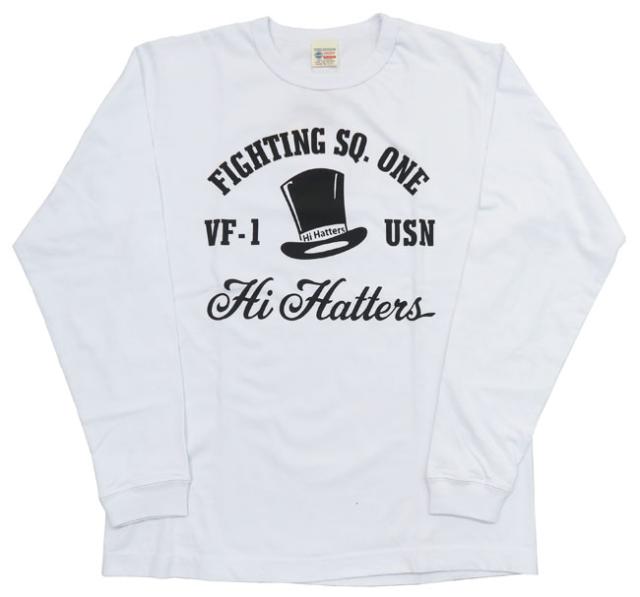 バズリクソンズ BUZZ RICKSON'S 長袖 Tシャツ FIGHTING SQ.  プリント MADE IN USA BR69280_1