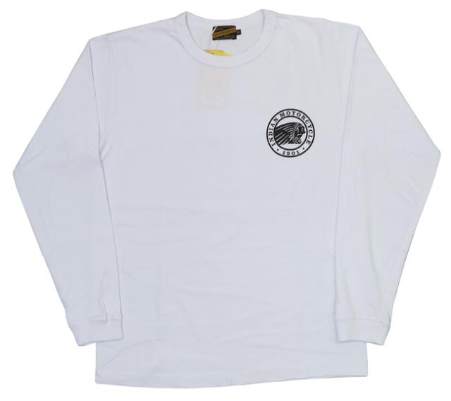 インディアンモーターサイクル Indian Motorcycle 長袖 プリント Ｔシャツ "FLYING WHEEL" Made in U.S.A IM69293