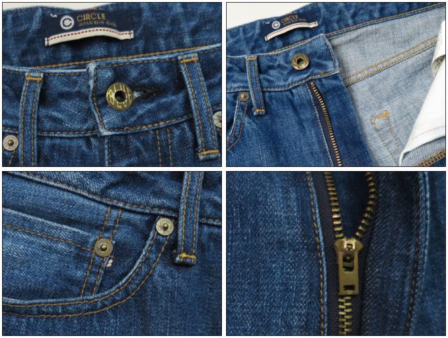 JAPAN BLUE JEANS ジャパンブルー ジーンズ CIRCLE #5 ルーズ 12.5oz アフリカ綿 ユーズドウォッシュ ヴィンテージセルヴィッチ デニム J504 (MID) JBAG15043A