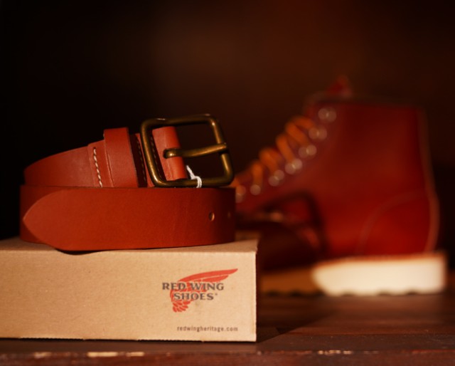 REDWING レッドウィング レザー ベルト 38mm幅 オロラセット S.B.FOOT