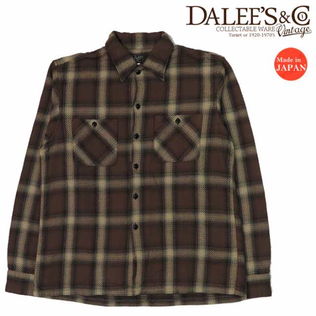 DALLES & CO ダリーズ＆コー 30'S ボールドルック 長袖 フランネル