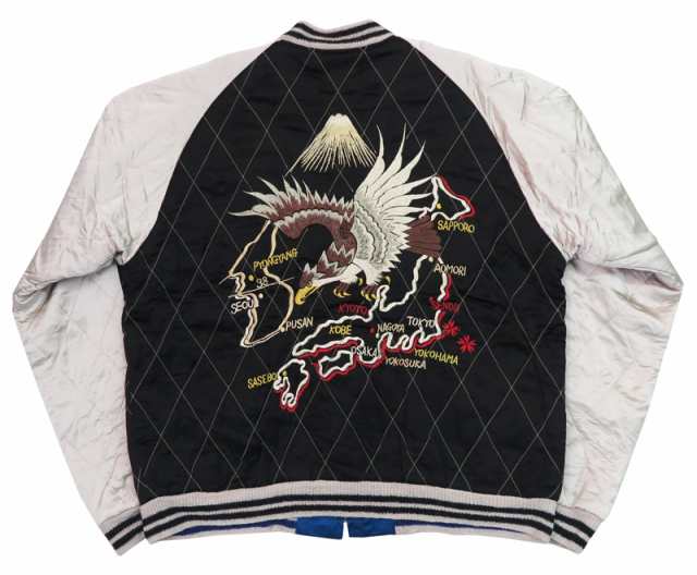 テーラー東洋 テイラー東洋 Tailor Toyo キルト サテン スカジャン DUELLING DRAGONS × WHITE TIGER ジャケット 50年代前期 両面アセテート 中綿入り TT15391