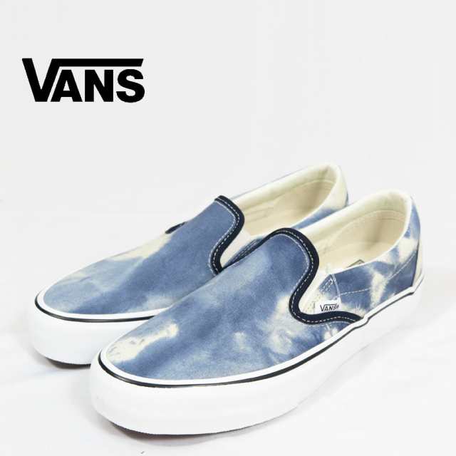 VANS バンズ スリッポン BLEACH WASH BLUE SLIP-ON VR3 スニーカー