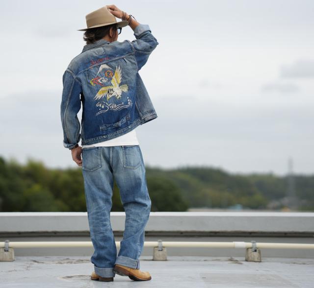 フルカウント FULLCOUNT 2016-2107E スカ刺繍 ファーストモデル 13.7oz デニムジャケット ユーズドウォッシュ More Than Real 1stモデル ジンバブエコットン 【2025年秋冬新作】