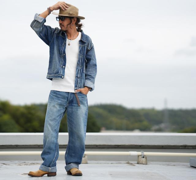 フルカウント FULLCOUNT 2016-2107E スカ刺繍 ファーストモデル 13.7oz デニムジャケット ユーズドウォッシュ More Than Real 1stモデル ジンバブエコットン 【2025年秋冬新作】