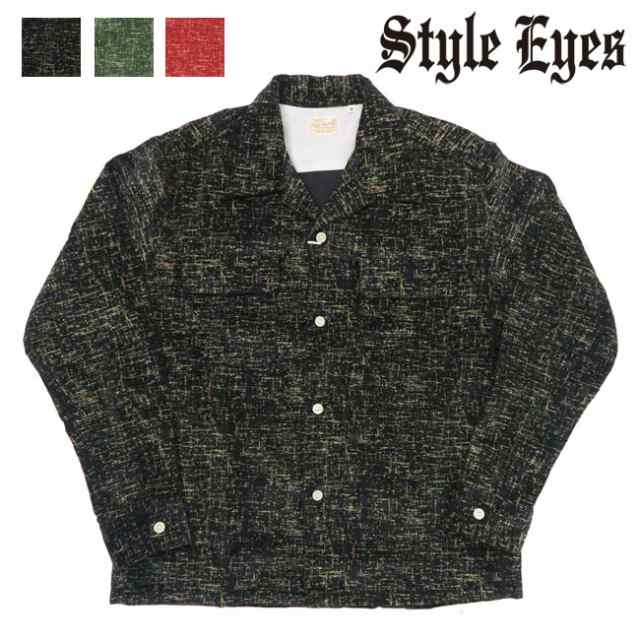 Style Eyes スタイルアイズ 長袖 コーデュロイ シャツ Mid 1950s Style Corduroy Sports Shirt “IKAT” SE29172