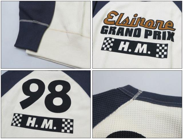 トイズマッコイ TOYS McCOY 長袖 スティーブ・マックイーン Tシャツ ワッフル生地 BIG WAFFLE CREW NECK SHIRT" Elsinore GRAND PRIX " TMC2355_5