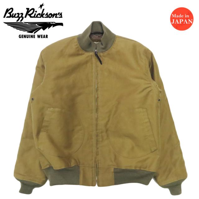 バズリクソンズ Buzz Rickson's ジップ 甲板上衣 アルパカ・ウールパイルライニング Type DECK ZIP NAVY DEPARTMENT BR15759