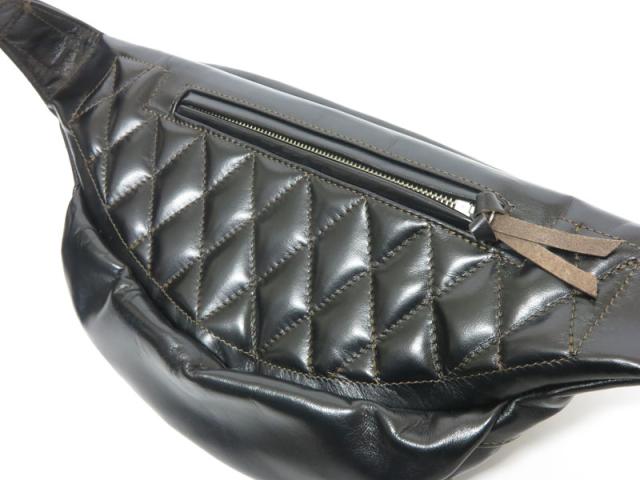 トイズマッコイ TOYS McCOY ホースハイド レザー デュアルブレード パッデッド バッグ  馬革 DUAL BLADE "PADDED" BAG ウエストバッグ ボディバッグ TMA2422【2025年秋冬新作】