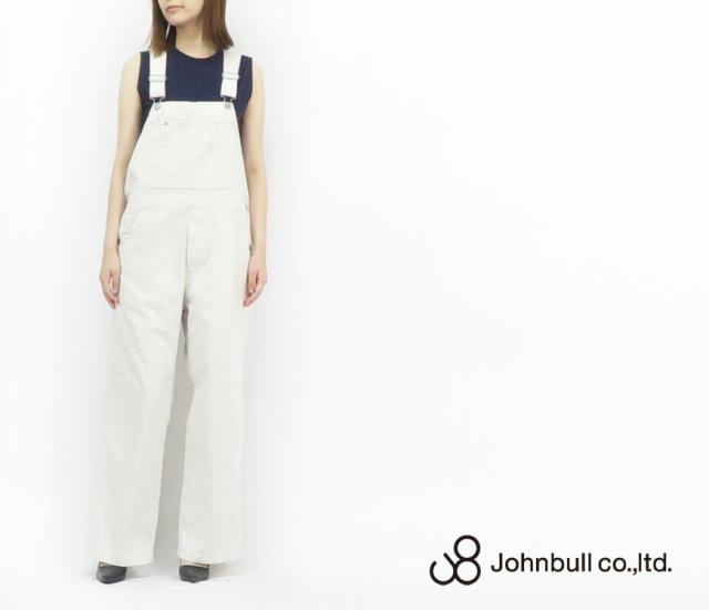 ジョンブル JOHNBULL ワーク サロペット ホワイト レディース ZP385_5