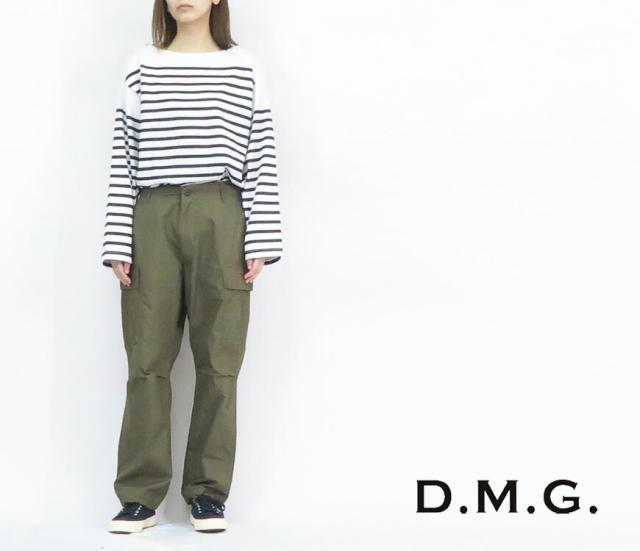 ドミンゴ D.M.G. DOMINGO リップストップ USカーゴ パンツ レディース グリーン 14-199Z MADE IN JAPAN_5