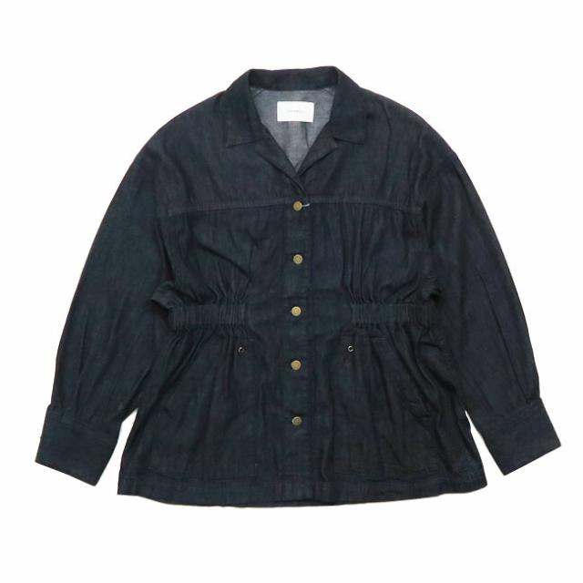 JOHNBULL ジョンブル レディース 8オンス デニム シャーリング シャツ インディゴ AS098_1