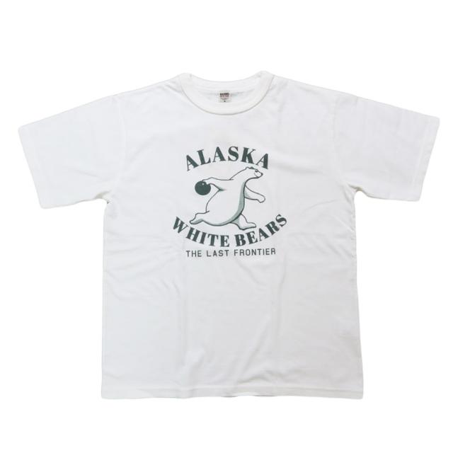 バーンズ BARNS タフネック 18/-OE 半袖 プリント Tシャツ ”ALASKA” BR-25282