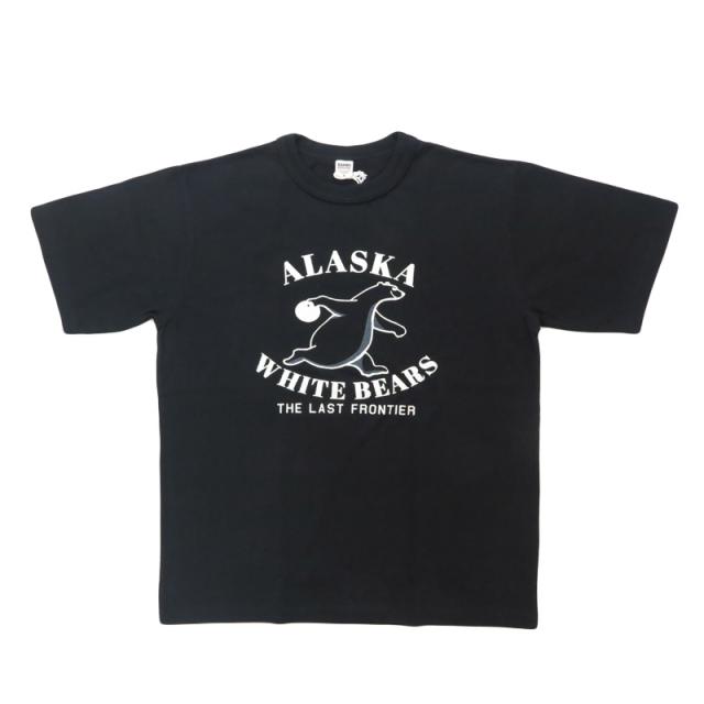 バーンズ BARNS タフネック 18/-OE 半袖 プリント Tシャツ ”ALASKA” BR-25282