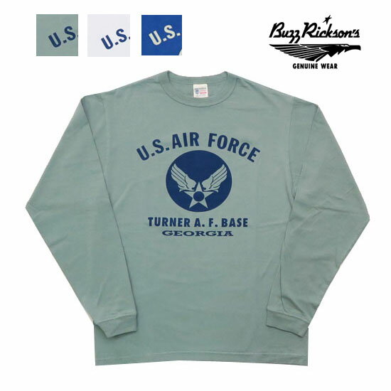 バズリクソンズ BUZZ RICKSON'S 長袖 Tシャツ プリント U.S. AIR FORCE  MADE IN USA BR69057