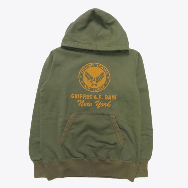 バズリクソンズ BUZZ RICKSON'S プルオーバー スウェットパーカー プリント 長袖  "GRIFFISS A.F.BASE" BR69639 【2025年秋冬新作】