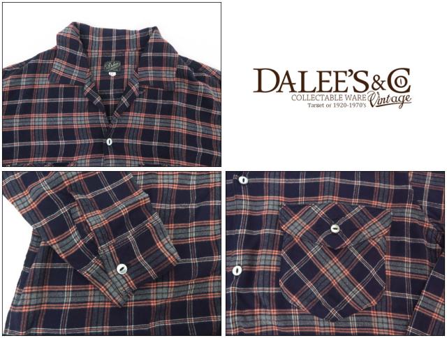 DALLES &amp; CO ダリーズ＆コー Huco.L 1910s RAYON SHIRT 長袖 レーヨンシャツ チェック デラックスウェア DELUXEWARE_3
