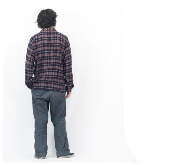 DALLES &amp; CO ダリーズ＆コー Huco.L 1910s RAYON SHIRT 長袖 レーヨンシャツ チェック デラックスウェア DELUXEWARE_5