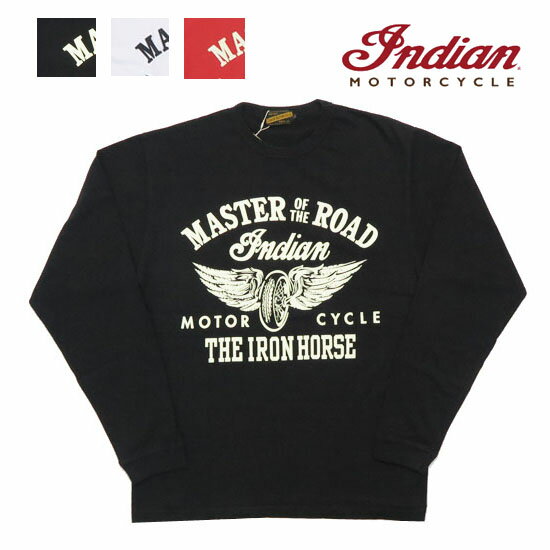 インディアンモーターサイクル Indian Motorcycle 長袖 プリント Ｔシャツ 