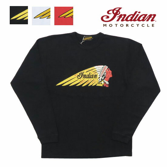 インディアンモーターサイクル Indian Motorcycle 長袖 プリント Ｔシャツ 
